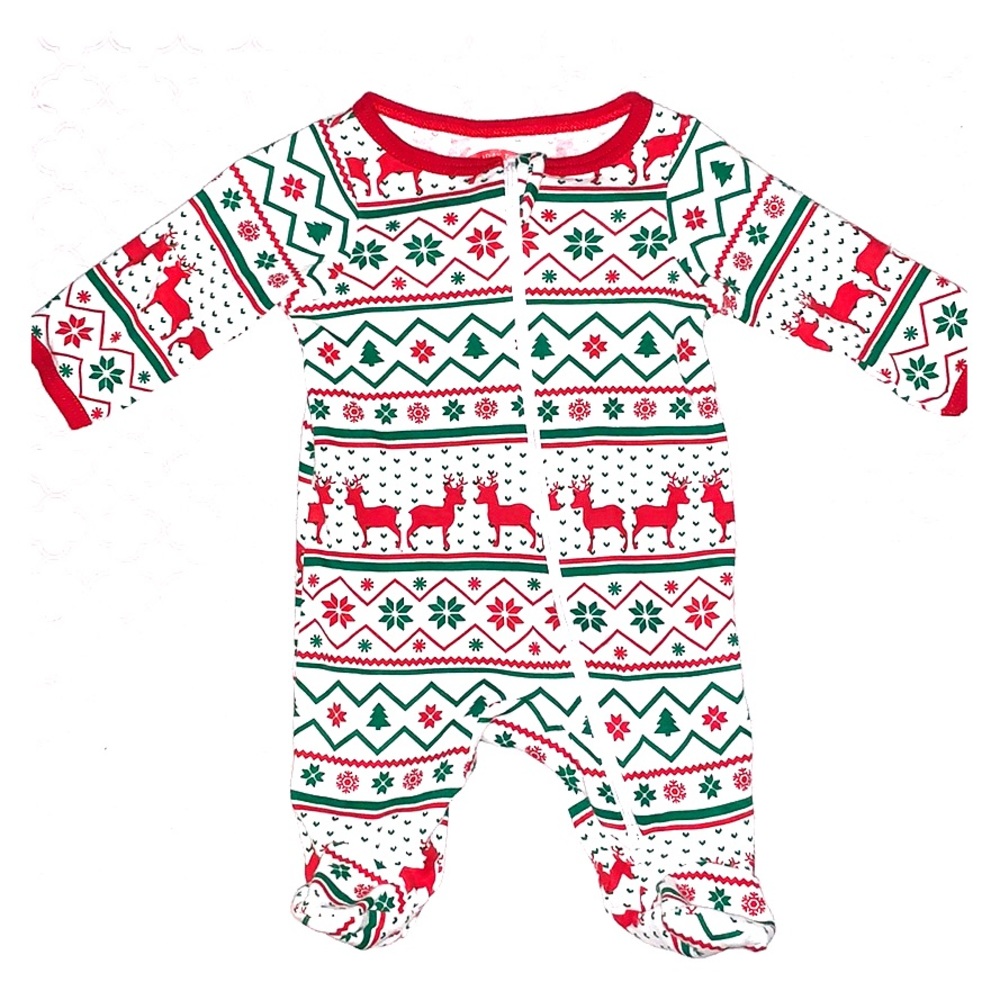 🍼 3/$10 Holiday Time Onesie w/ Footies